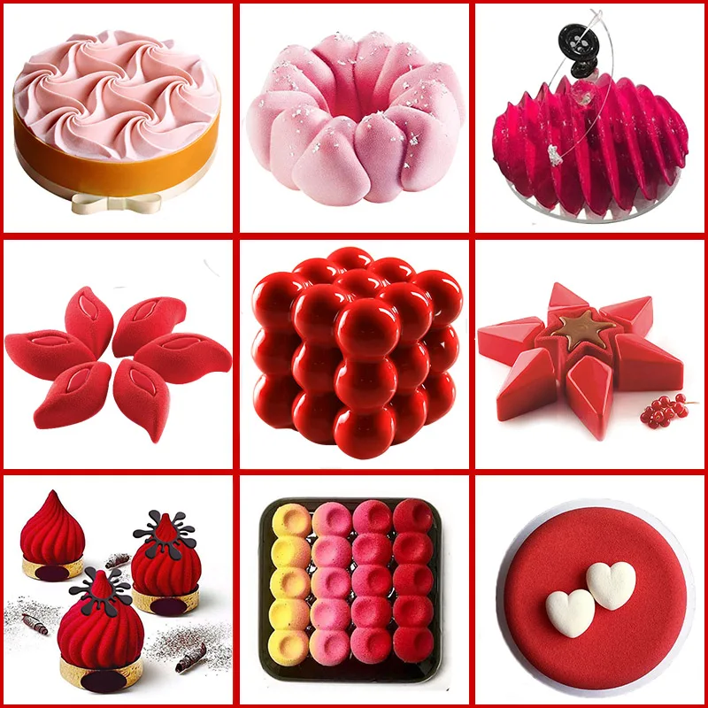 Multiple Shapes Silicone Cake Mold For Baking Mousse Dessert Mould DIY Ice Cream Chocolate Molds Pastry Baking Pan Bakewar Tools
Multiple Shapes Silicone Cake Mold For Baking Mousse Dessert Mould DIY Ice Cream Chocolate Molds Pastry Baking Pan Bakewar Tools
