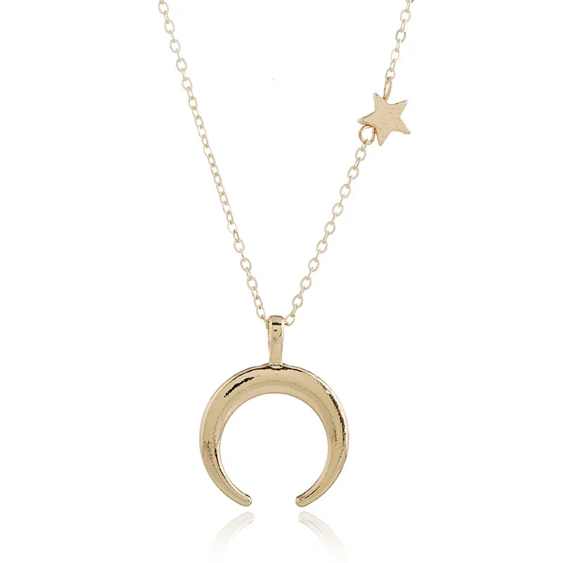 Classical Elegant Gold Moon with Star Pendant Necklace for Women Mother's Day Gifts Wish Card Jewelry Girls Decoration
Classical Elegant Gold Moon with Star Pendant Necklace for Women Mother's Day Gifts Wish Card Jewelry Girls Decoration