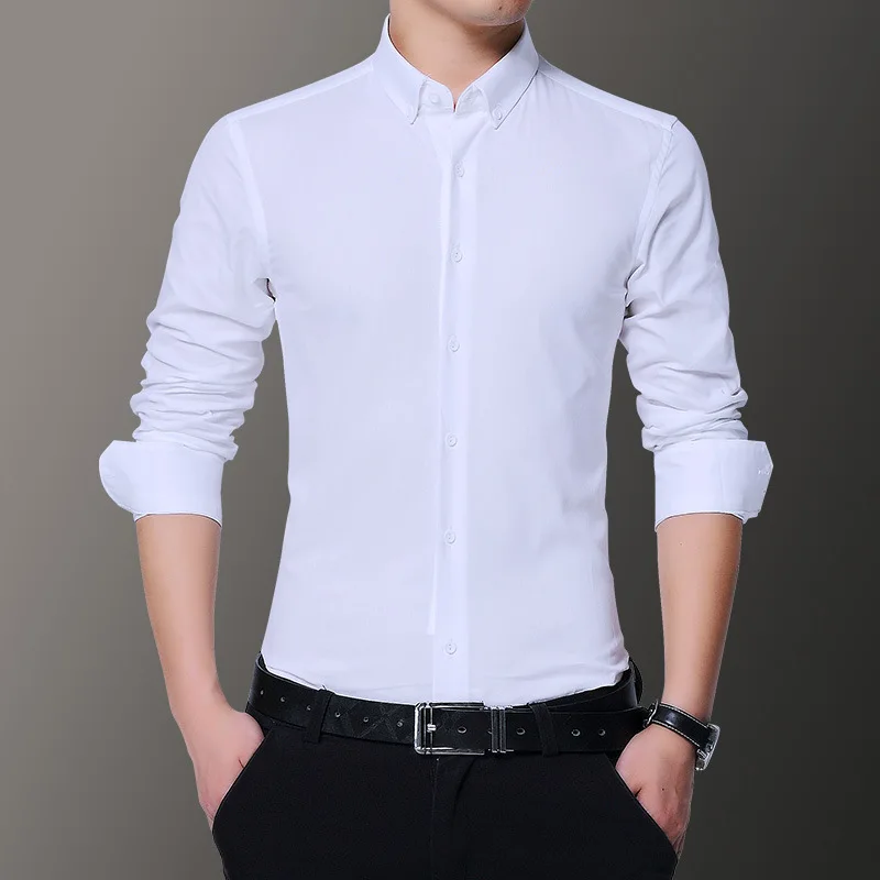 2019 new long-sleeved shirt men's spring and autumn solid color youth long-sleeved shirt Korean version 0519Z
2019 new long-sleeved shirt men's spring and autumn solid color youth long-sleeved shirt Korean version 0519Z