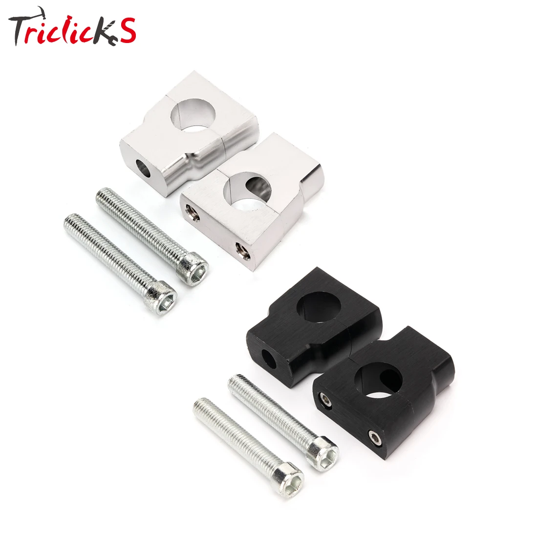 Triclicks Universal 7/8" 22mm Motorcycle HandleBar Mount Clamp Riser Aluminum Alloy CNC Handle Bar Risers Clamps For Harley BMW
Triclicks Universal 7/8" 22mm Motorcycle HandleBar Mount Clamp Riser Aluminum Alloy CNC Handle Bar Risers Clamps For Harley BMW