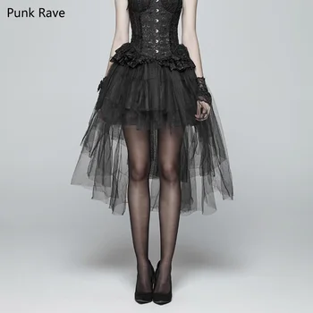 PUNK RAVE Women Gothic Black Hollow Out Mesh Sexy Skirts Victorian Style Fashion Party Bubble Skirt Steampunk Retro Party Skirts
PUNK RAVE Women Gothic Black Hollow Out Mesh Sexy Skirts Victorian Style Fashion Party Bubble Skirt Steampunk Retro Party Skirts