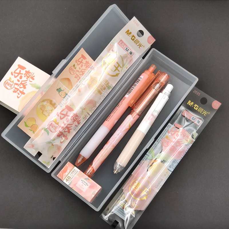 writing stationery set gel-ink pens mechanical pencil refills sticker & eraser with pencil box
writing stationery set gel-ink pens mechanical pencil refills sticker & eraser with pencil box