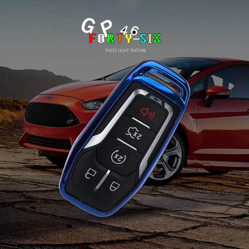 GPFORTYSIX Мягкий ТПУ чехол для ключа 2015 2016 FORD FUSION MONDEO MUSTANG F-150 LINCOLN EDGE EXPLORER MK 4 кнопки