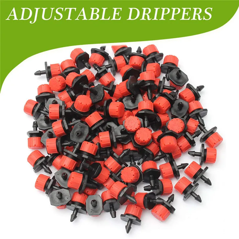 FIRMOR 50pcs 1/4 Inch Adjustable Irrigation Drippers Sprinklers Micro Flow Dripper Drip Head Hose Watering Garden Sprinklers
FIRMOR 50pcs 1/4 Inch Adjustable Irrigation Drippers Sprinklers Micro Flow Dripper Drip Head Hose Watering Garden Sprinklers