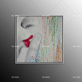 Skilled Painter Hand Painted Oil Painting Abstract Colorful Sexy Women Red Lip Painting On Canvas For Room Wall Decor
Skilled Painter Hand Painted Oil Painting Abstract Colorful Sexy Women Red Lip Painting On Canvas For Room Wall Decor