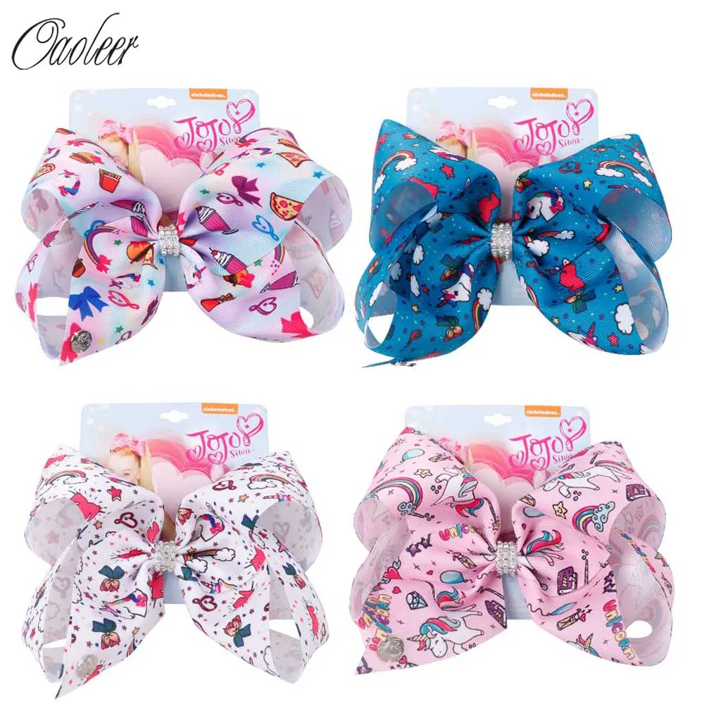 8 Inch Large Printed Ribbon Hair Bow Girl Rainbow Bow Hair Clip Rhinestones Bownot School Hairbows Kids Party Hair Accessories
8 Inch Large Printed Ribbon Hair Bow Girl Rainbow Bow Hair Clip Rhinestones Bownot School Hairbows Kids Party Hair Accessories
