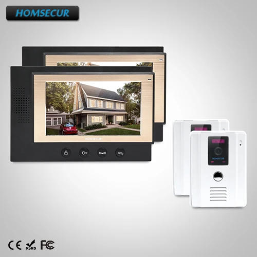 HOMSECUR 7" Wired Hands-free Video&Audio Home Intercom with IR Night Vision : TC011-W Camera+TM701-B Monitor
HOMSECUR 7" Wired Hands-free Video&Audio Home Intercom with IR Night Vision : TC011-W Camera+TM701-B Monitor