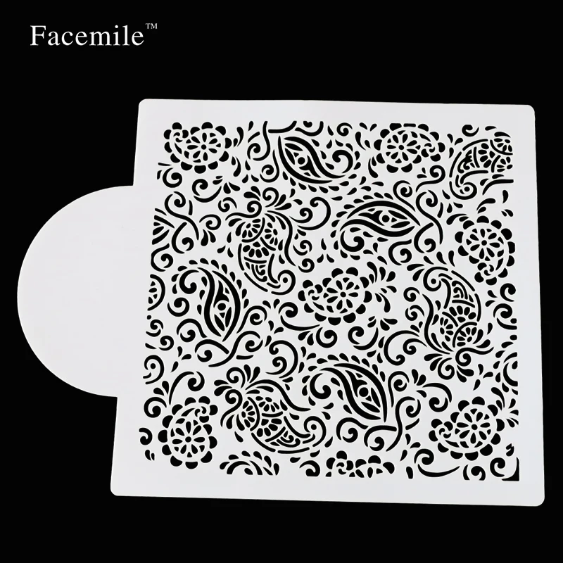 15x19cm Facemile New Brand Paisley Cake Fondant Cupcake Decorating Baking Cupcake Templates Stencil 53057 Gift
15x19cm Facemile New Brand Paisley Cake Fondant Cupcake Decorating Baking Cupcake Templates Stencil 53057 Gift