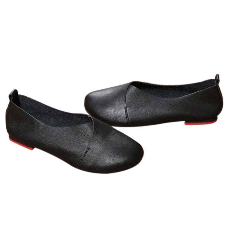 Genuine Cow Leather Hand-Sewn Loafers