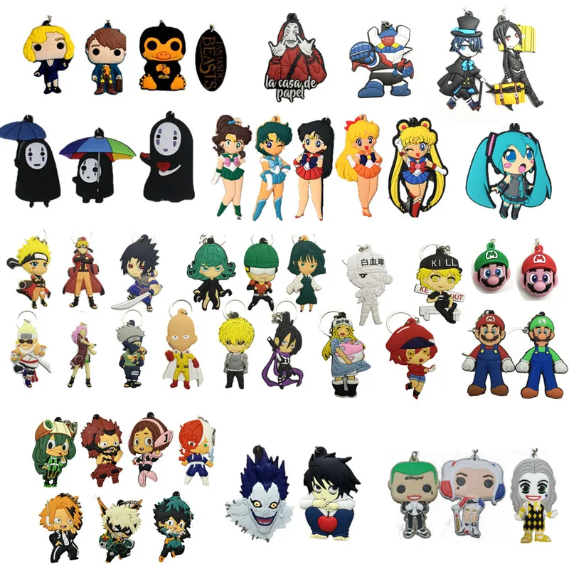 Harmless Silicone Keychain My Hero Academia Super Mario Sailor Moon Naruto Hatsune Miku Death Note Spirited Away Cartoon Pendant
Harmless Silicone Keychain My Hero Academia Super Mario Sailor Moon Naruto Hatsune Miku Death Note Spirited Away Cartoon Pendant