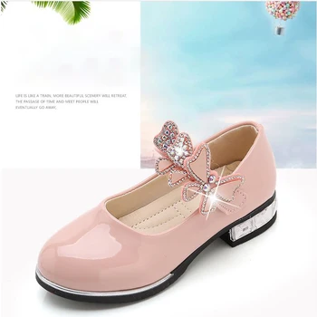 Pretty girls shiny shoes with sparking bow party dress shoes pink black white girls fashion footwear
Pretty girls shiny shoes with sparking bow party dress shoes pink black white girls fashion footwear