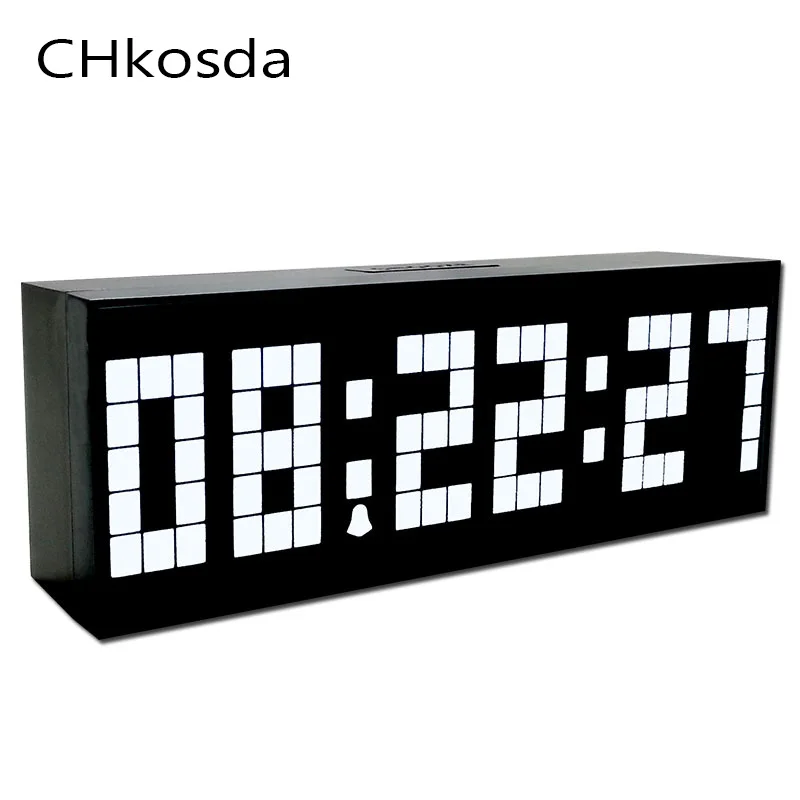 Mute Hanging Wall Clock Black Circle Automatically Adjust Brightness Digital Led Display Desktop Table Clock Home Decor Clock
Mute Hanging Wall Clock Black Circle Automatically Adjust Brightness Digital Led Display Desktop Table Clock Home Decor Clock