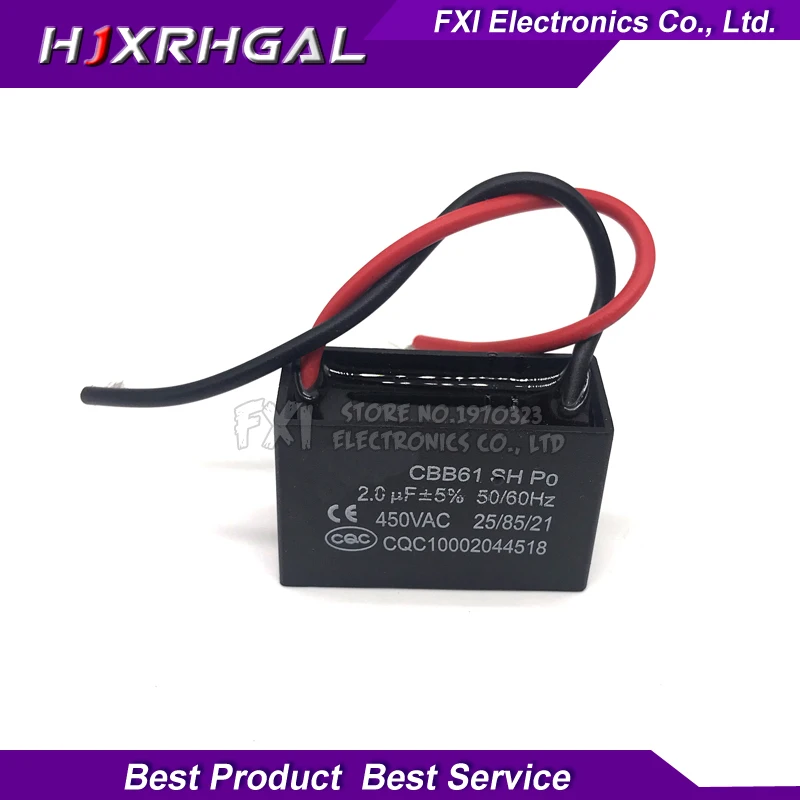 5pcs CBB61 2uf starting capacitance AC Fan Capacitor 450V CBB Motor Run Capacitor
5pcs CBB61 2uf starting capacitance AC Fan Capacitor 450V CBB Motor Run Capacitor