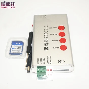 DC5V-24V T1000B SD Card WS2801 WS2811 WS2812B LPD6803 8806 LED strip digital led 2048 Pixels T-1000B DMX512 RGB Controller
DC5V-24V T1000B SD Card WS2801 WS2811 WS2812B LPD6803 8806 LED strip digital led 2048 Pixels T-1000B DMX512 RGB Controller
