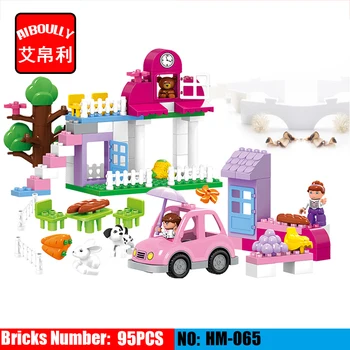 AIBOULLY NEW HM065 95pcs/lot Happy Farm Animals Building Blocks Sets Large particles Animal Model Bricks toys duploe
AIBOULLY NEW HM065 95pcs/lot Happy Farm Animals Building Blocks Sets Large particles Animal Model Bricks toys duploe