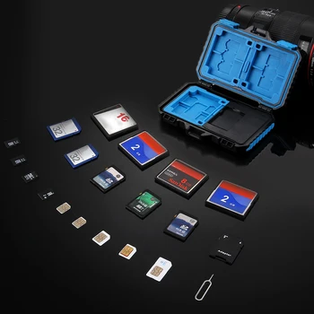 Memory Card Case With USB 3.0 Reader Waterproof 21 Slots SIM CF TF SD MSD Cards Case Storage Box Memory Card Bag
Memory Card Case With USB 3.0 Reader Waterproof 21 Slots SIM CF TF SD MSD Cards Case Storage Box Memory Card Bag