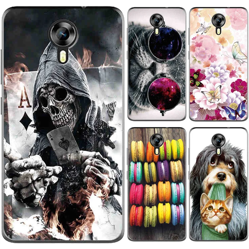 Case For Micromax Canvas Xpress 2 E313 5" Cat Flower Animal Patterned TPU Soft Shell Phone Back Cover |