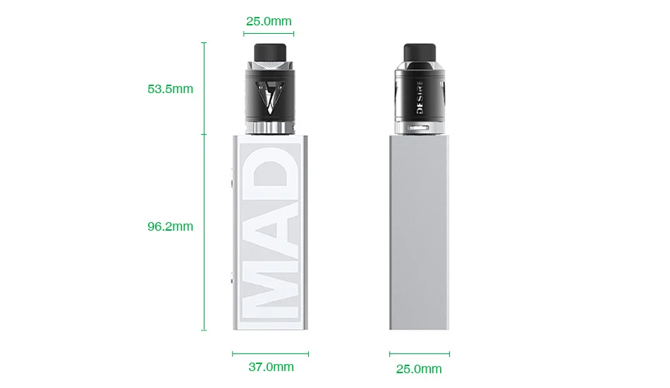Original 108W Desire Mad Mod TC Kit with 3ml M-Tank Atomizer & 0.96-inch OLED Screen Top Fill No Battery Vape Kit Vs luxe kit