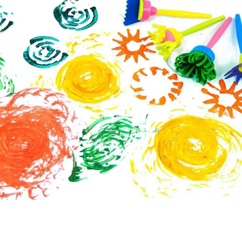 Children DIY painting toy draw toy flower stamp sponge brush set art toy set 4 / set children education growth toys
Children DIY painting toy draw toy flower stamp sponge brush set art toy set 4 / set children education growth toys