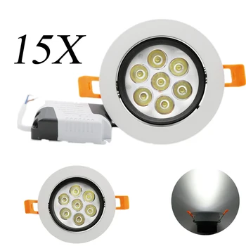 15pcs New Arrival 7W spot led Bright Ceiling LED downlight free shipping shell white cool warm white light For Home Lighting
15pcs New Arrival 7W spot led Bright Ceiling LED downlight free shipping shell white cool warm white light For Home Lighting