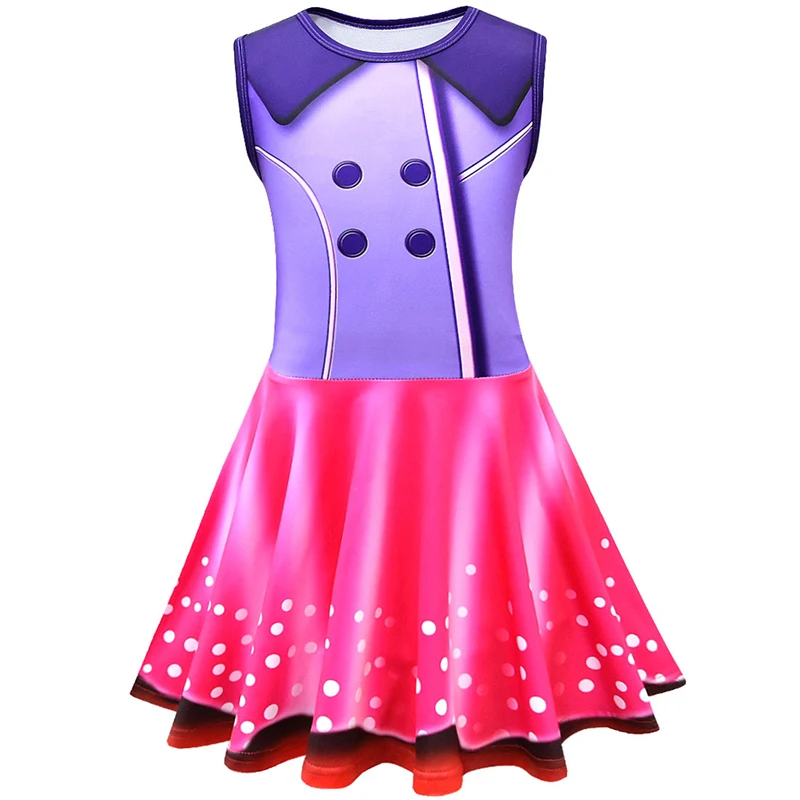 Fille Robe Halloween Fancy Nancy Carnival Cosplay Party Costume Dress Girls Chic Purple Pink Kid Casual Clothing 3D Print Frocks
Fille Robe Halloween Fancy Nancy Carnival Cosplay Party Costume Dress Girls Chic Purple Pink Kid Casual Clothing 3D Print Frocks