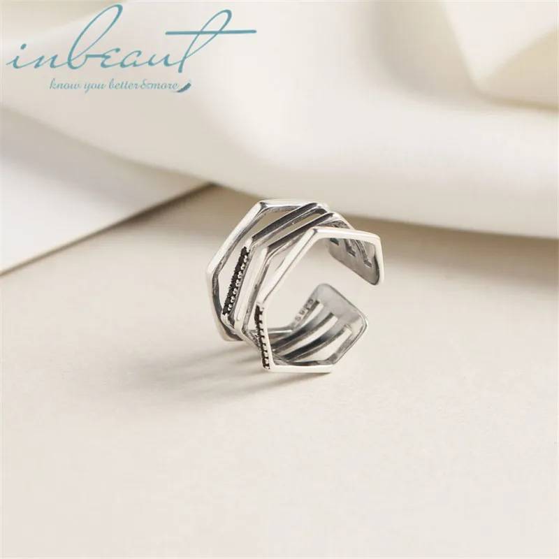 inbeaut S925 Sterling Silver Korea Geometric Line Ring Original Design 925 Real Photo Coctail Ring for Women Party Fine Jewelry
inbeaut S925 Sterling Silver Korea Geometric Line Ring Original Design 925 Real Photo Coctail Ring for Women Party Fine Jewelry
