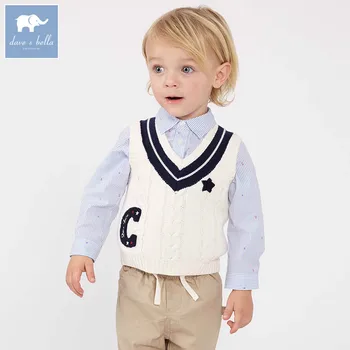 DB7633 dave bella spring infant baby boys sleeveless pullover sweater fashion clothes toddler children knitted vest
DB7633 dave bella spring infant baby boys sleeveless pullover sweater fashion clothes toddler children knitted vest