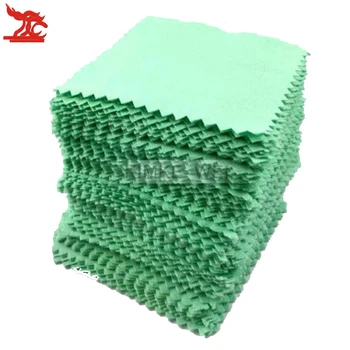 

50 Pcs Silver Jewelry Cleaning Polishing Cloth Wipe Tissue Flannelette Silver Cleaning Fabric 7.8 x 7.8cm