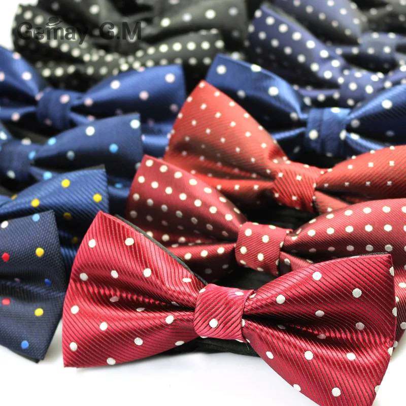 Hot Sale Polyester Men's Bowtie Neckwear For Wedding Party Fashion Casual Dots Man Bow ties Cravat
Hot Sale Polyester Men's Bowtie Neckwear For Wedding Party Fashion Casual Dots Man Bow ties Cravat