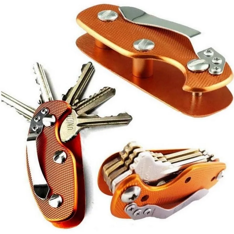 Aluminum Alloy Key Holder Outdoor EDC Housekeeper For Keys Pocket Gear Anti-slip Keychain Clip Storage Pouch Organizer
Aluminum Alloy Key Holder Outdoor EDC Housekeeper For Keys Pocket Gear Anti-slip Keychain Clip Storage Pouch Organizer
