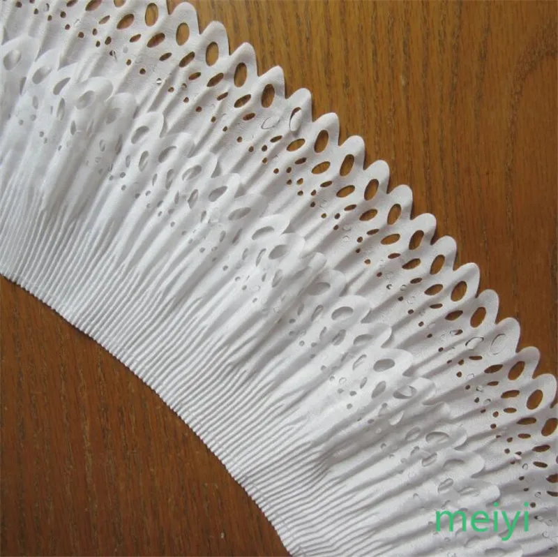 1yard 16cm 2-layer Hole Elastic Pleated Chiffon Lace Trim Ribbon Gathered Handmade DIY Sewing Supplies Craft Costume Decoration
1yard 16cm 2-layer Hole Elastic Pleated Chiffon Lace Trim Ribbon Gathered Handmade DIY Sewing Supplies Craft Costume Decoration