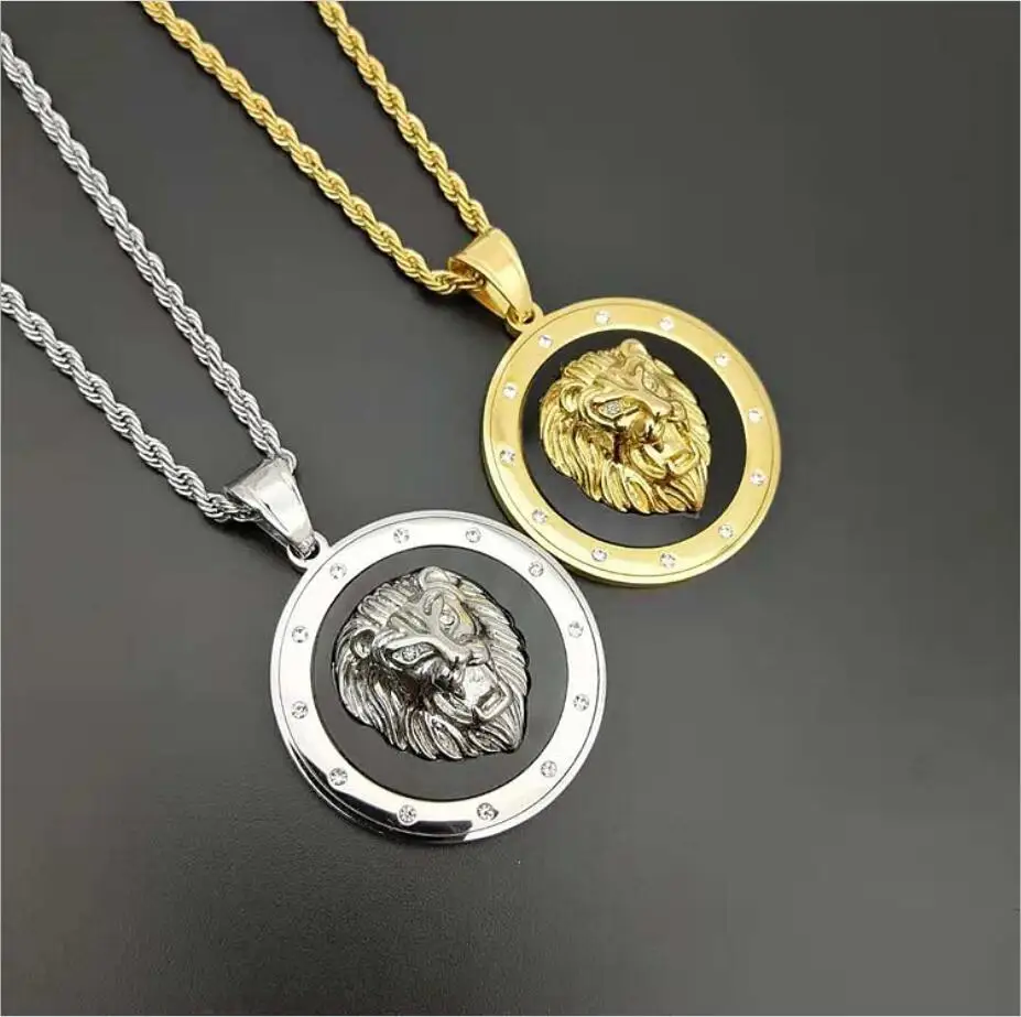 Men hip hop Iced out Lion 's head Pendant Necklaces Stainless Steel fashion Animal Charm pendants necklace male Hiphop jewelry
Men hip hop Iced out Lion 's head Pendant Necklaces Stainless Steel fashion Animal Charm pendants necklace male Hiphop jewelry