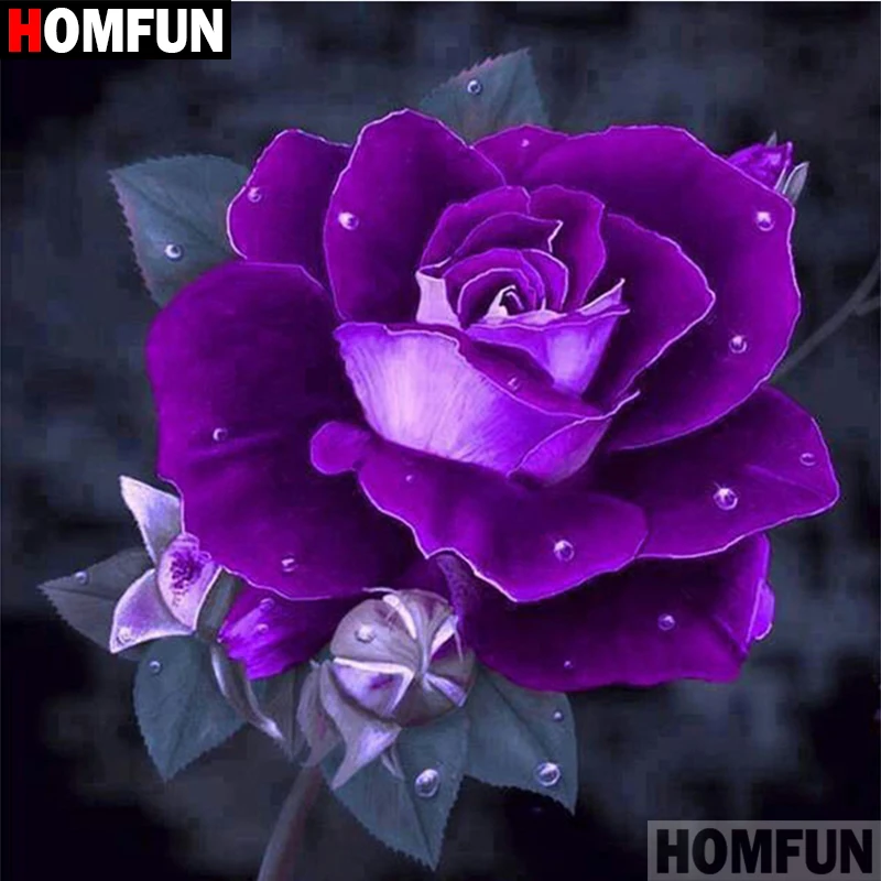 HOMFUN 5D DIY Diamond Painting Full Square/Round Drill "Purple flower" 3D Embroidery Cross Stitch gift Home Decor A00160
HOMFUN 5D DIY Diamond Painting Full Square/Round Drill "Purple flower" 3D Embroidery Cross Stitch gift Home Decor A00160