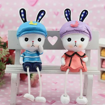 Lovely Cute Resin Rabbit Lovers Hanging Foot Suspending Pendent Dolls Car Decoration Home Decor Children Gift 2pcs/lot
Lovely Cute Resin Rabbit Lovers Hanging Foot Suspending Pendent Dolls Car Decoration Home Decor Children Gift 2pcs/lot