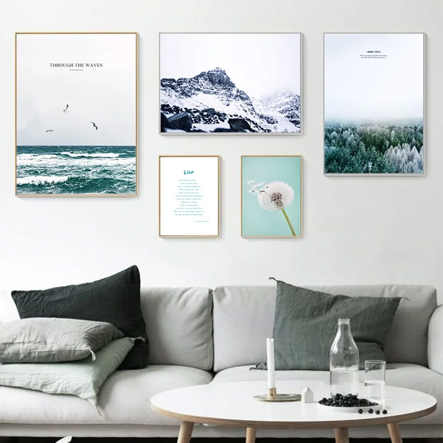 Sea Forest Iceberg Dandelion Life Inspirational Canvas Painting Wall Art Pictures Modern Home Decoration Posters and Prints
Sea Forest Iceberg Dandelion Life Inspirational Canvas Painting Wall Art Pictures Modern Home Decoration Posters and Prints