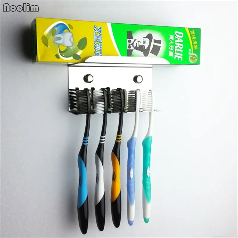 NOOLIM Creative Wall Hanging Stainless Steel Toothbrush Shelf Bathroom Supplies Bathroom Wall Mounted Toothbrush Toothpaste Rack
NOOLIM Creative Wall Hanging Stainless Steel Toothbrush Shelf Bathroom Supplies Bathroom Wall Mounted Toothbrush Toothpaste Rack