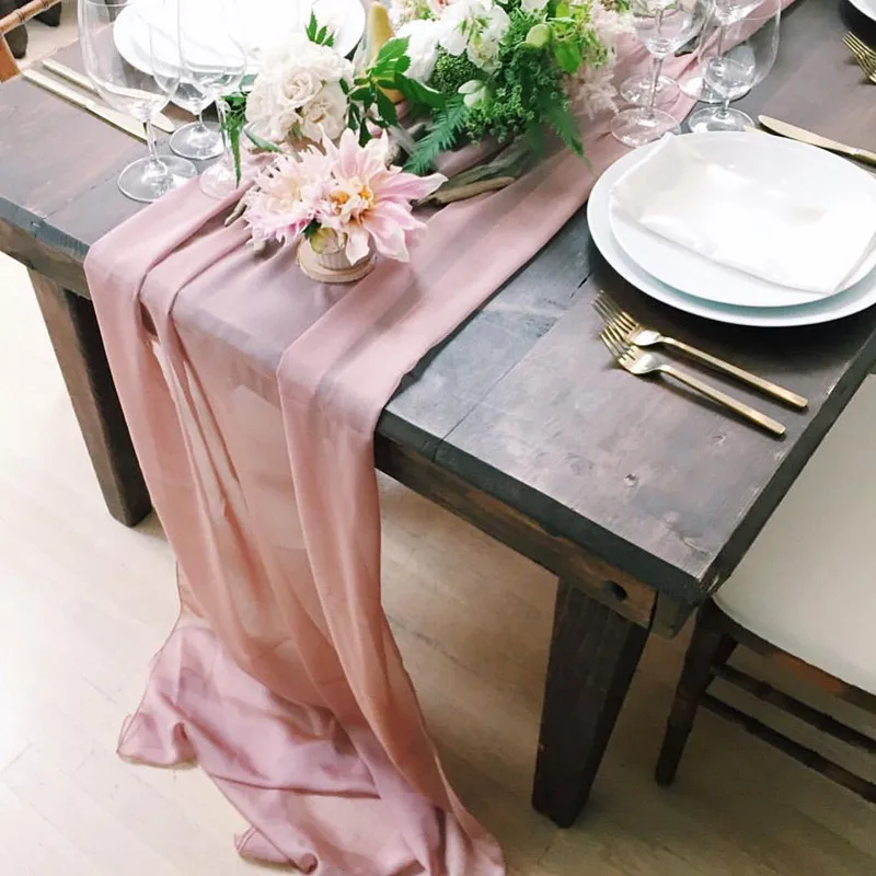 Marious Brand 50pcs 60*300cm 2019 New Arrival chiffon table runner wedding For Banquet Hot Selling free shipping
Marious Brand 50pcs 60*300cm 2019 New Arrival chiffon table runner wedding For Banquet Hot Selling free shipping