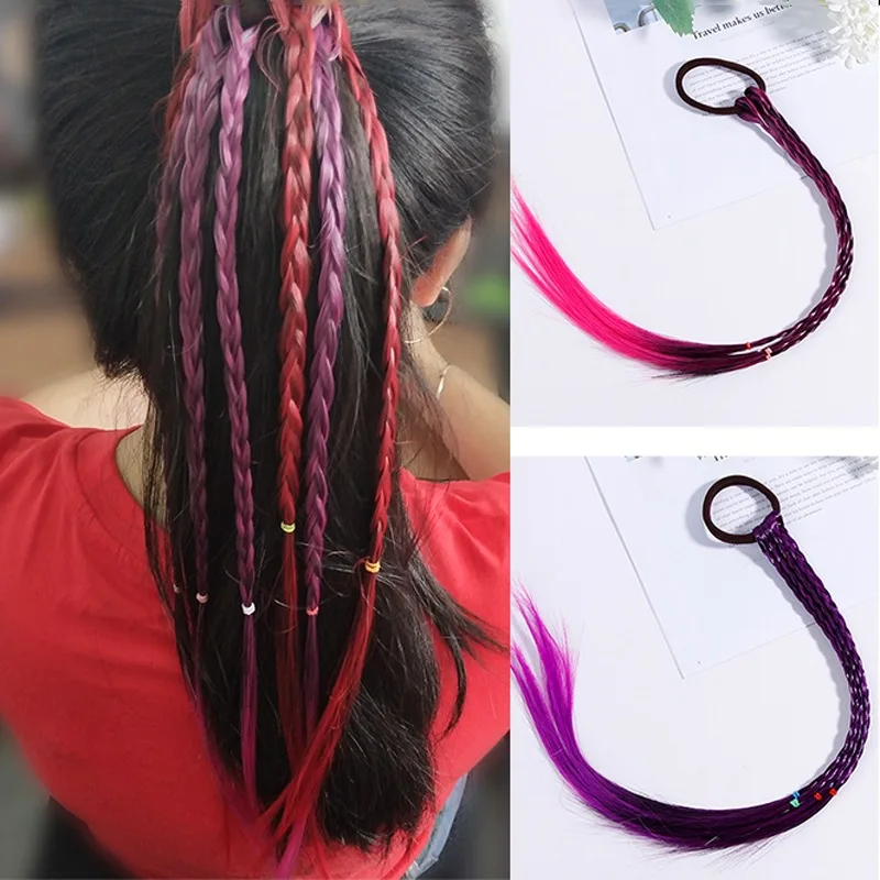 New Girls Colorful Wigs Ponytail Hair Ornament Headbands Rubber Bands Beauty Hair Bands Headwear Kids Hair Accessories Head Band
New Girls Colorful Wigs Ponytail Hair Ornament Headbands Rubber Bands Beauty Hair Bands Headwear Kids Hair Accessories Head Band