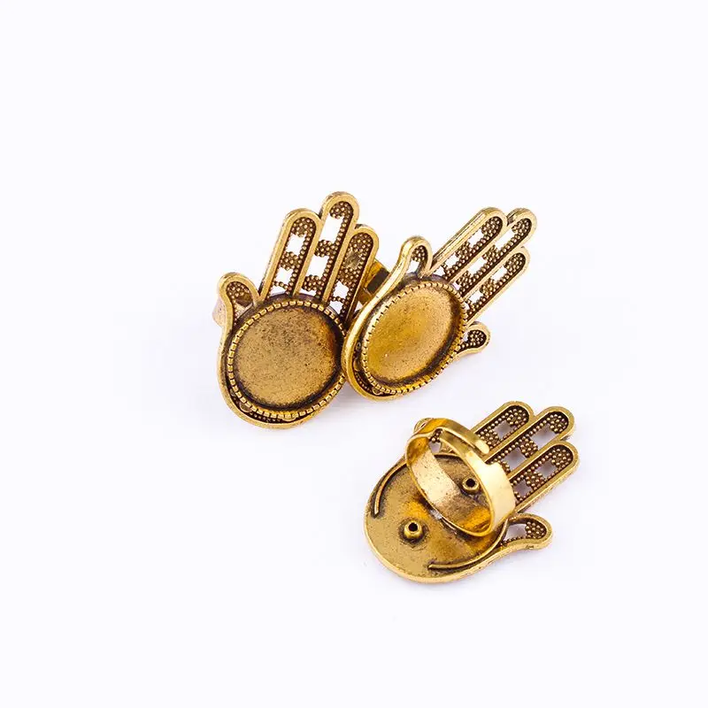 1pcs 18*18mm Ring Settings Figer Brass Gold Plated Cabochon Cameo Base Bezels Tray Setting For DIY Earring Gift
1pcs 18*18mm Ring Settings Figer Brass Gold Plated Cabochon Cameo Base Bezels Tray Setting For DIY Earring Gift