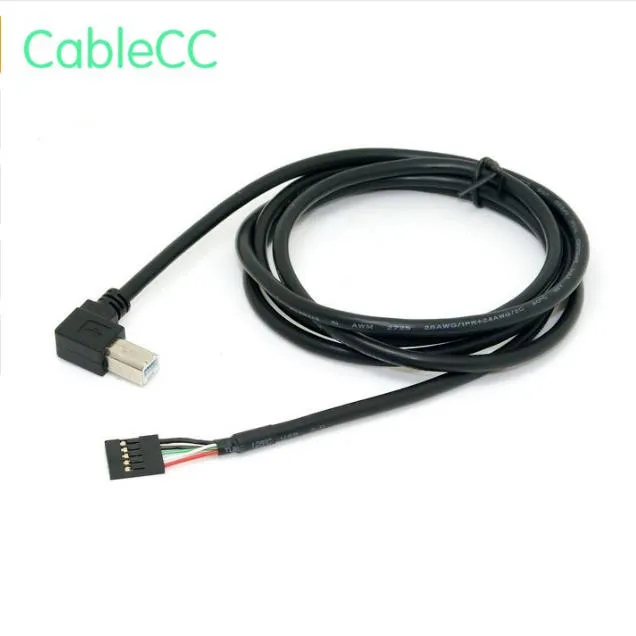 1pcs/2pcs USB 2.0 B Male 90 Degree Right Angled Type to Pitch 2.54mm 5pin Housing Cable 1.3m
1pcs/2pcs USB 2.0 B Male 90 Degree Right Angled Type to Pitch 2.54mm 5pin Housing Cable 1.3m