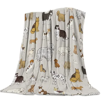 Cartoon Dog Pet Lover Throw Blanket Cartoon Style Dramatic Gesture Warm Microfiber Blanket
Cartoon Dog Pet Lover Throw Blanket Cartoon Style Dramatic Gesture Warm Microfiber Blanket