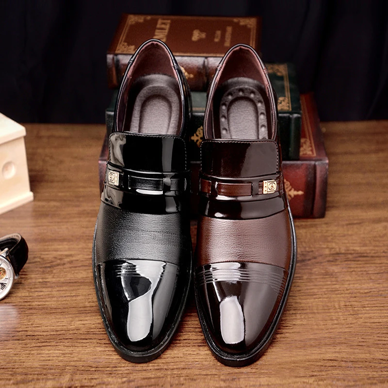 2018 Classical Men Dress Flat Shoes Luxury Men's Business Oxfords Casual Shoe Black / Brown Leather Derby Shoes
2018 Classical Men Dress Flat Shoes Luxury Men's Business Oxfords Casual Shoe Black / Brown Leather Derby Shoes