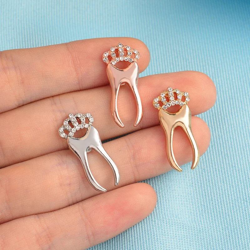 Shine Dentist Pin Jewelery Organ Crown Tooth Enamel Brooch Pins Rose Gold Silver Doctor Nurse gift for Medical Science Student
Shine Dentist Pin Jewelery Organ Crown Tooth Enamel Brooch Pins Rose Gold Silver Doctor Nurse gift for Medical Science Student