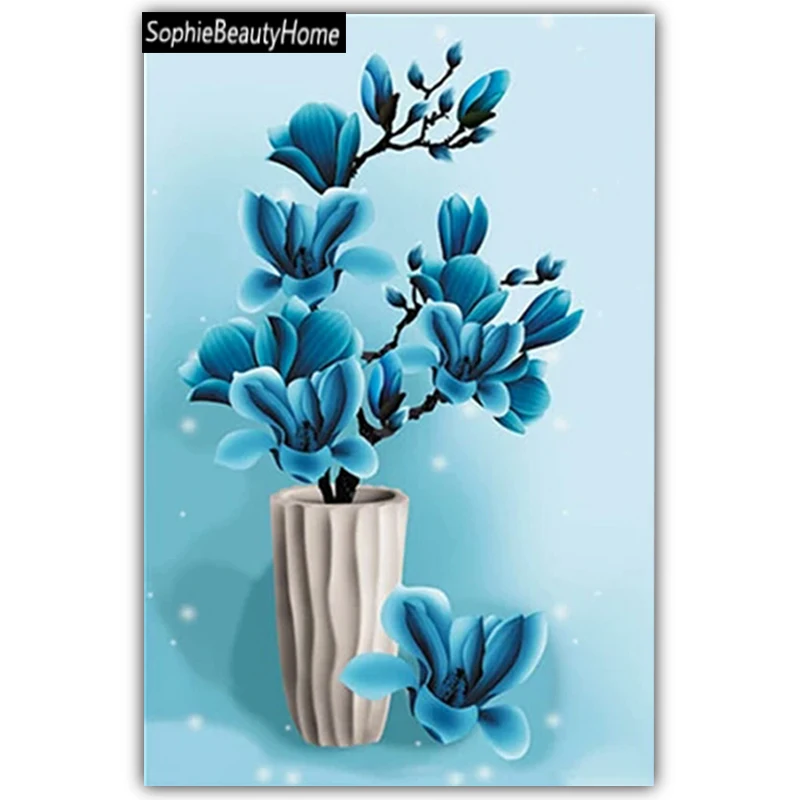 Sophie beauty home sewing Diy diamond cross stitch painting blue flower diamond square mosaic embroidery pictures
Sophie beauty home sewing Diy diamond cross stitch painting blue flower diamond square mosaic embroidery pictures