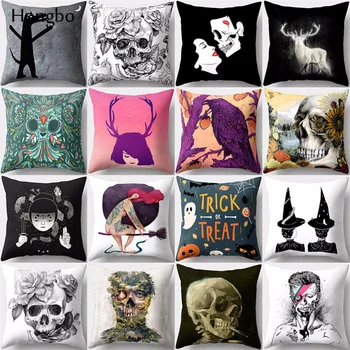 Hongbo 1 Pcs Pillow case Flower Skull Elk Halloween Polyester Cushion Cover for Sofa Decorative
Hongbo 1 Pcs Pillow case Flower Skull Elk Halloween Polyester Cushion Cover for Sofa Decorative