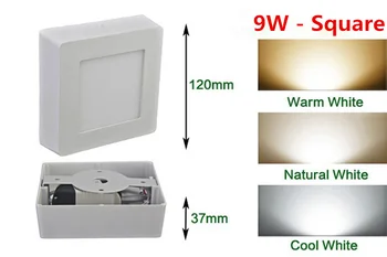 9W Square Surface LED Ceiling Light Panel Light Down Light 85-265V LED indoor Light +Driver
9W Square Surface LED Ceiling Light Panel Light Down Light 85-265V LED indoor Light +Driver