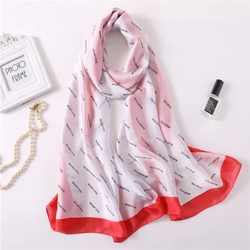 Women Silk Beach Scarfs Letter Print Large Pashmina Sunscreen Hijab Head Band Shawls Wraps Lady Foulard Scarves 2020 Fashion
Women Silk Beach Scarfs Letter Print Large Pashmina Sunscreen Hijab Head Band Shawls Wraps Lady Foulard Scarves 2020 Fashion