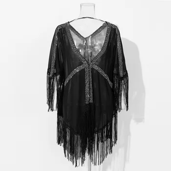 Johnature 2020 Summer Fashion New Women Dress Streetwear Tassels Loose Comfortable Solid Color V-neck Thin Chiffon Lace Dresses
Johnature 2020 Summer Fashion New Women Dress Streetwear Tassels Loose Comfortable Solid Color V-neck Thin Chiffon Lace Dresses