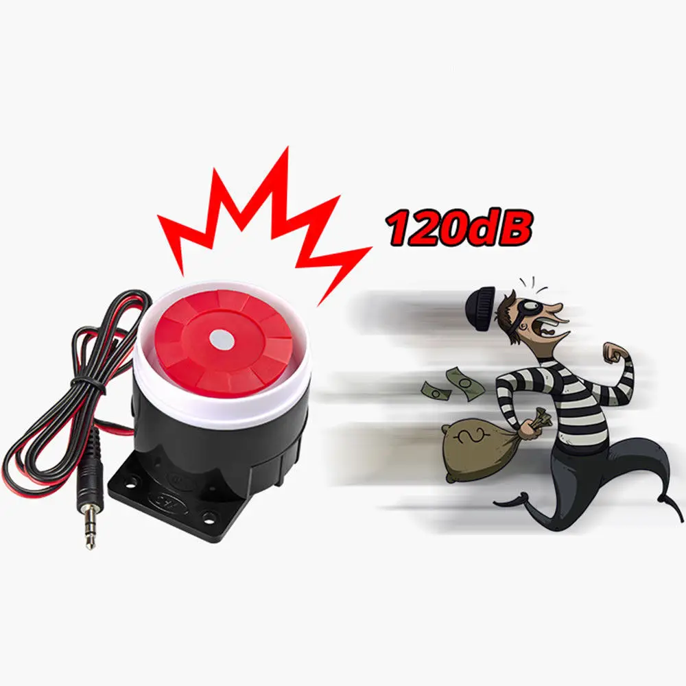 1Pcs Super Loud 120dB Sound Alarm System Compact DC 12V Indoor Siren Durable Wired Mini Horn Siren For Home Security Wholesale
1Pcs Super Loud 120dB Sound Alarm System Compact DC 12V Indoor Siren Durable Wired Mini Horn Siren For Home Security Wholesale