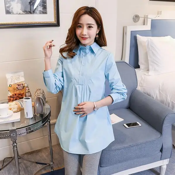 OL Shirts Cotton Maternity Blouses for Pregnant Women Long-sleeved Spring Long Blouse Pregnancy Mom Business Wear DF669
OL Shirts Cotton Maternity Blouses for Pregnant Women Long-sleeved Spring Long Blouse Pregnancy Mom Business Wear DF669